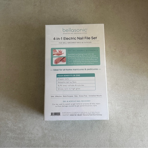 Bellasonic 4-in-1 Electric Nail File Set – Advanced Nail Grooming - Picture 3 of 4